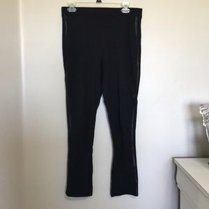 Spanx | Leggings with Faux Leather Trim